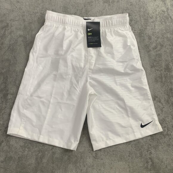 Nike Shorts Youth XL Max Graphic Woven Soccer Training White Lined 645925-156 - Picture 1 of 10
